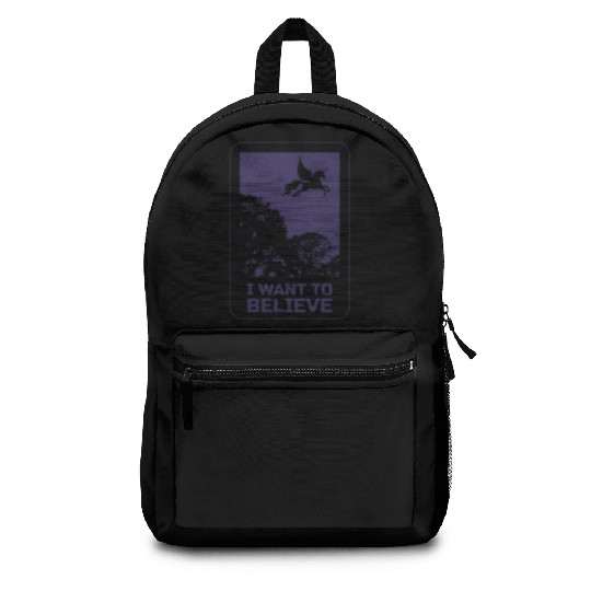 Unicorn "I Want To Believe" UAP Outfit Alien Ufo Backpacks