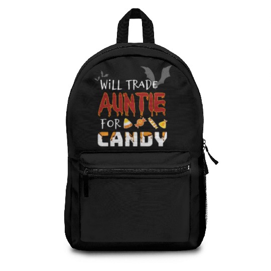 Funny Trick or Treat Costume, Will Trade Aunt for Backpacks
