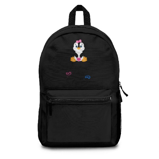 I love my little sister Pinguin Backpacks