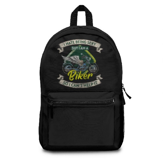 Biker Chopper Racing Two-Wheeler Backpacks