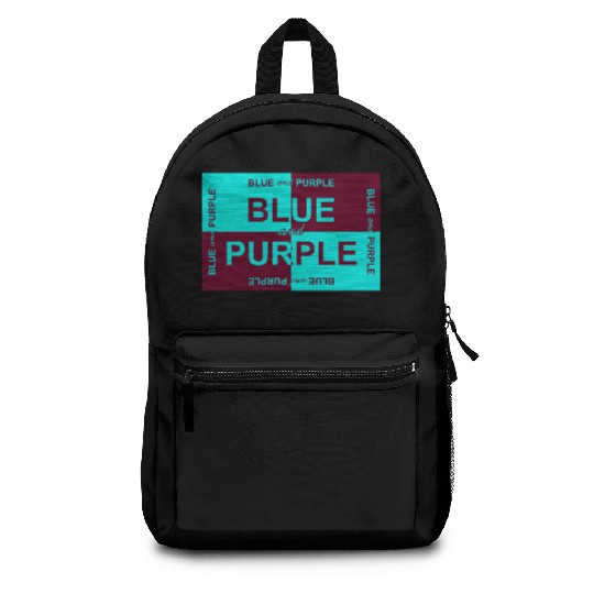Blue and Purple Design Backpacks