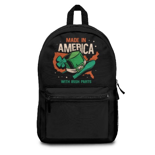 Made In America With Irish Parts Gaelic Ireland Backpacks