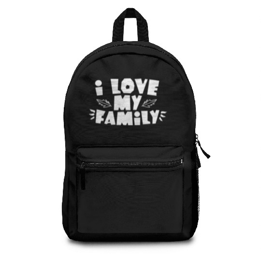 I Love My Family Reunion Gathering Families Backpacks