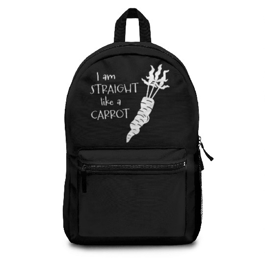 straight like a carrot - white uni I Backpacks