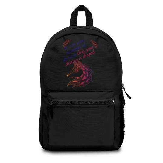 Love Moments Of Decision That Your Destiny Shaped Backpacks