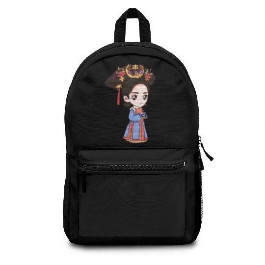 HAND PAINTED GIRL IMAGE Backpacks