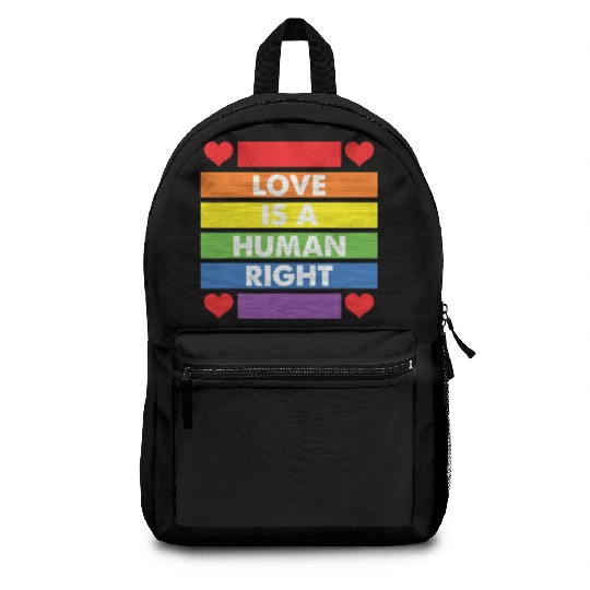 LBGT Flag Gay Pride Human Love Human Right Backpacks