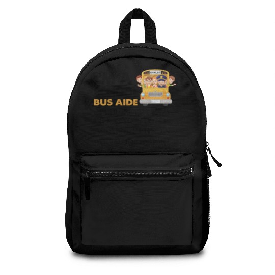im a school bus aide Funny Back to School Backpacks