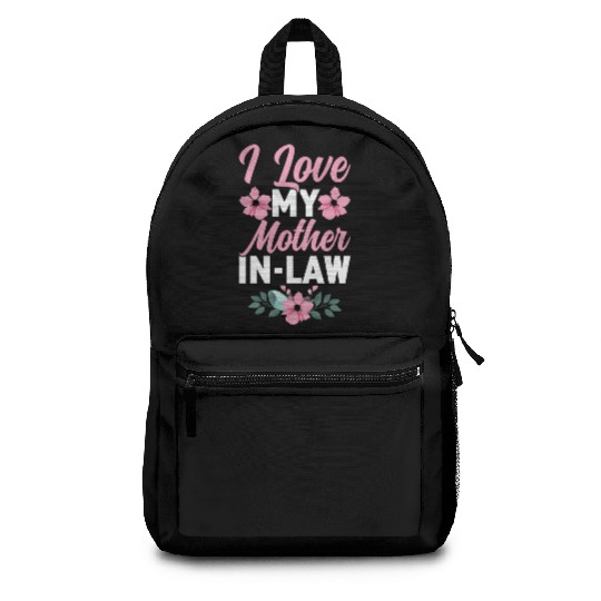 I Love My Mother-In-Law - Funny Daughter and Son Backpacks