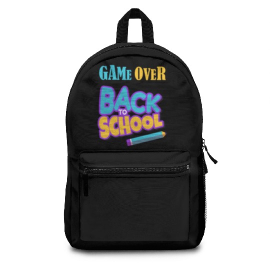 Game Over Back To School Backpacks