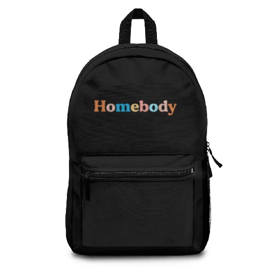 Retro Homebody Rather Be Inside Vintage Introvert Backpacks
