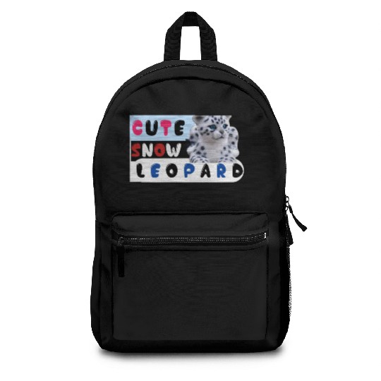 Cute Snow leopard |big cats Backpacks