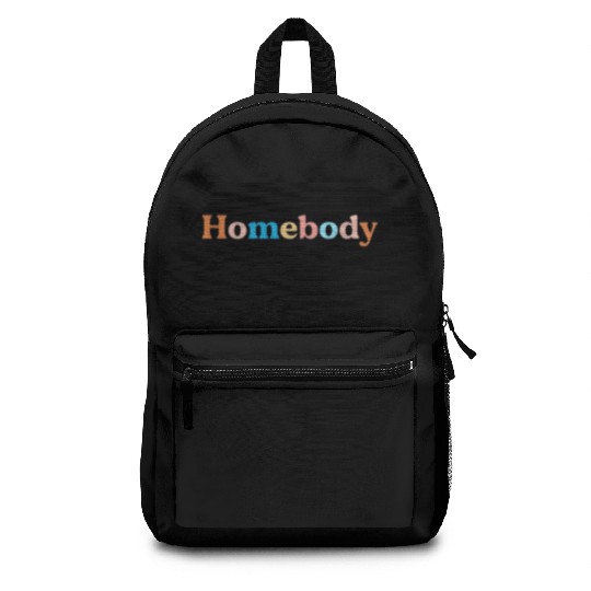 Retro Homebody Rather Be Inside Vintage Introvert Backpacks