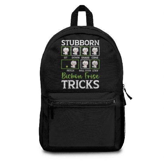 Stubborn Bichon Frise Tricks Bichon Frise Owner Backpacks