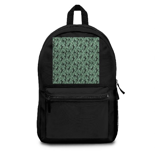 Watercolor Tropical Monstera Leaves Backpacks