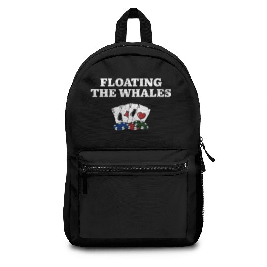 Floating the Whales Poker Card Games Poker Player Backpacks