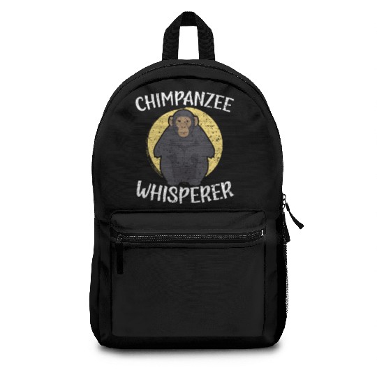 Chimpanzee Whisperer Monkey Animal Zookeeper Backpacks