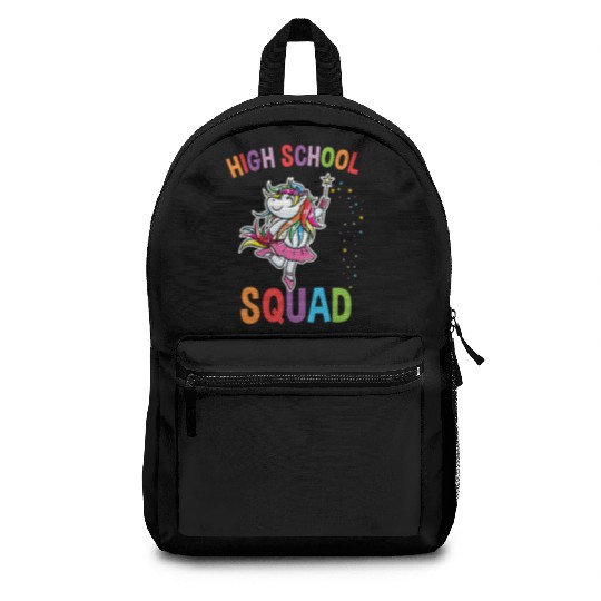 High School Squad Unicorn Back To School Backpacks