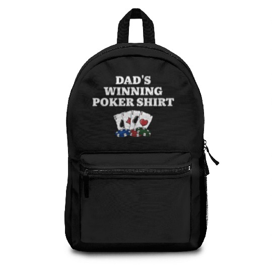 Dad's Winning Poker Backpacks Casino Card Games