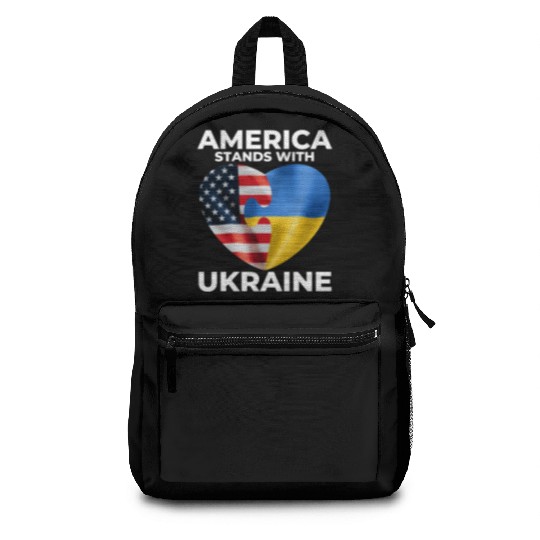 America stands with Ukraine Backpacks