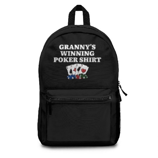 Granny's Winning Poker Backpacks Poker Player Grandma