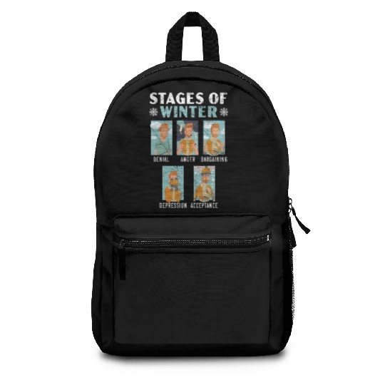Stages Of Winter Snow Snowy Climate Winter Season Backpacks