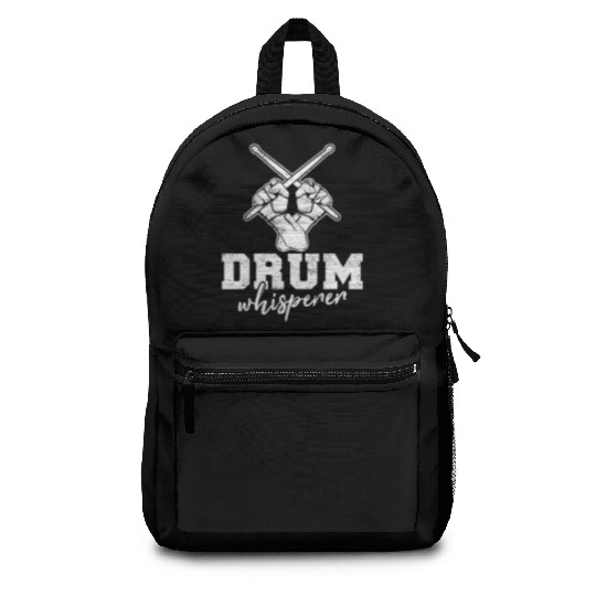 Drum Whisperer Funny Drummer Percussion Drums Band Backpacks