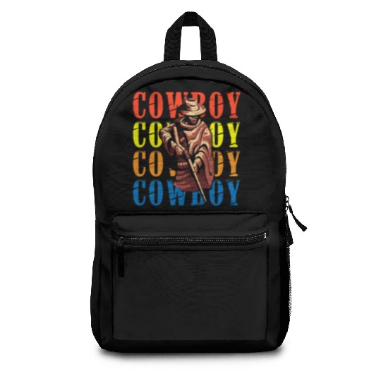 Cowboy Marksman Sheriff Star Wild West Backpacks