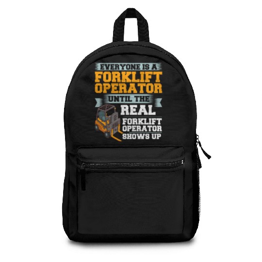 Forklift Operator Driver Lift Truck Training Backpacks