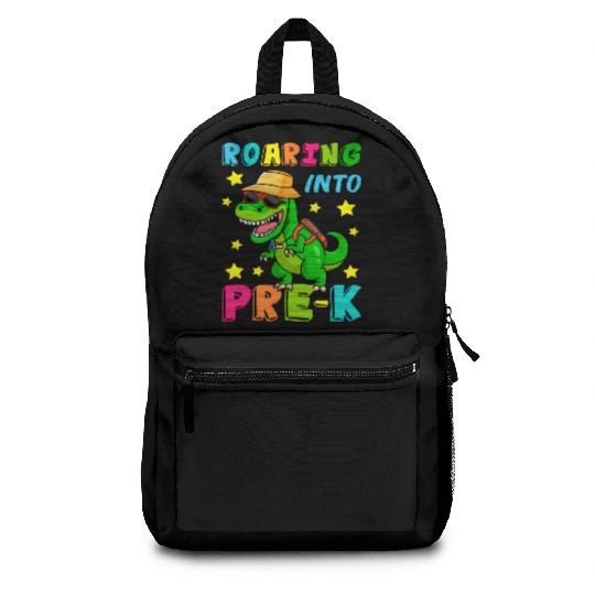Back to School First Day of School Dino Roaring Backpacks