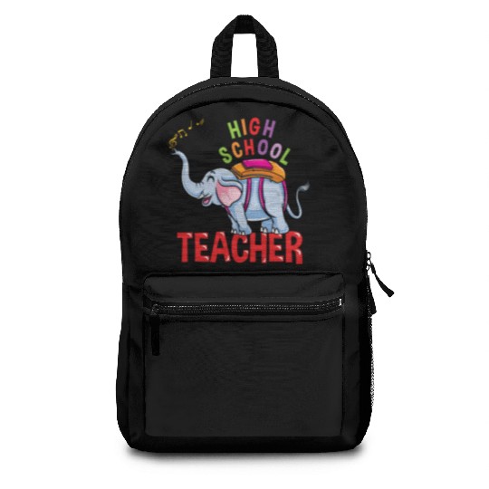 Back To School Elephant High School Teacher Backpacks