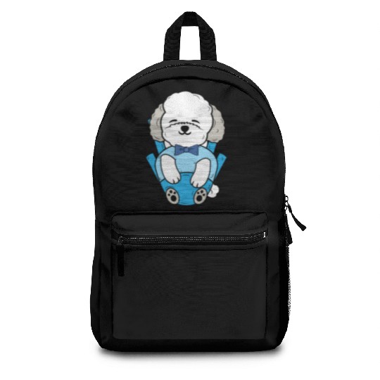 Bichon Frise Dog Lover Dog Breeder Puppy Paw Love Backpacks