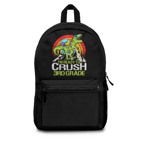 Ready To Crush 3rd Grade Back To School Dinosaur Backpacks