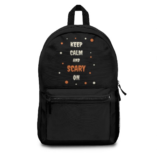 Keep calm and scary on Backpacks
