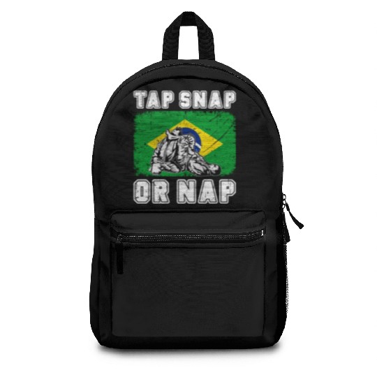 Tap Snap Or Nap - BJJ Brazilian Jiu Jitsu Backpacks
