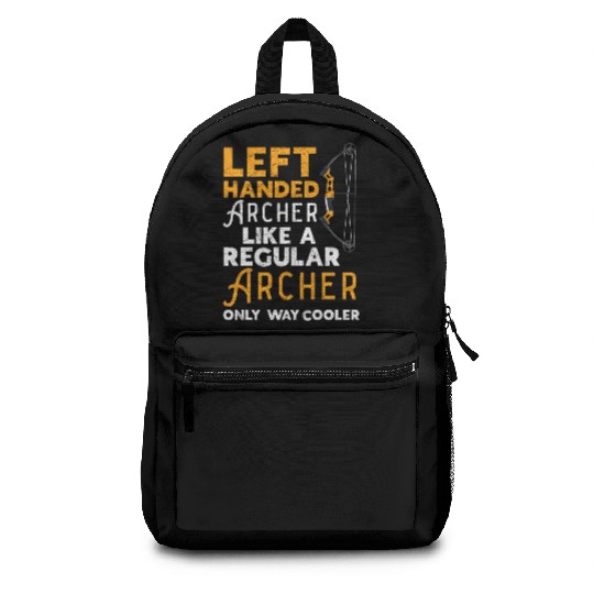 Left Handed Archer Archery Bowman Bowhunter Backpacks