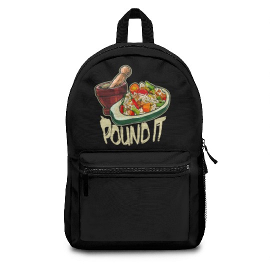 Pound It Green Spicy Thai Papaya Salad Backpacks