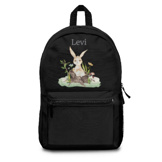 Waldtier Reh Hase Hedgehog Flowers Name Levi Backpacks