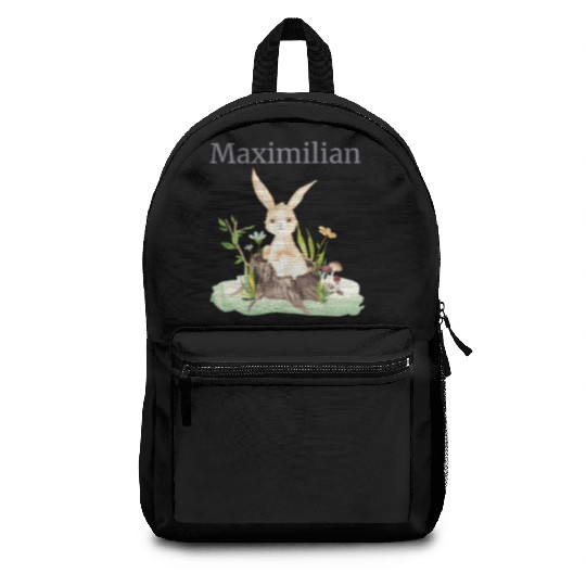 Waldtier Reh Hase Hedgehog Flowers Name Maximilian Backpacks