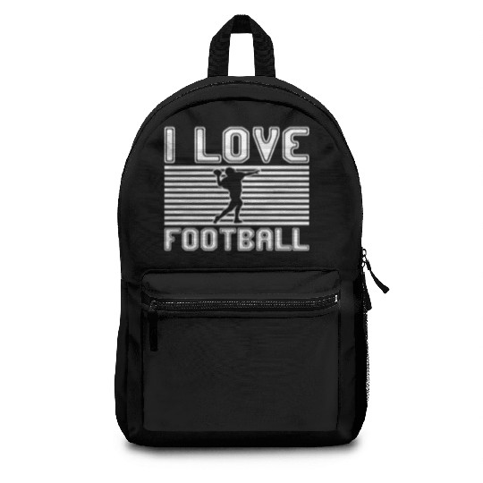 I love football Backpacks