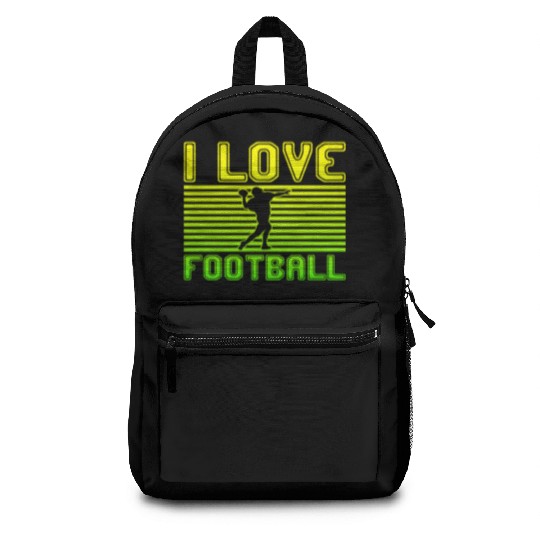 I love football Backpacks