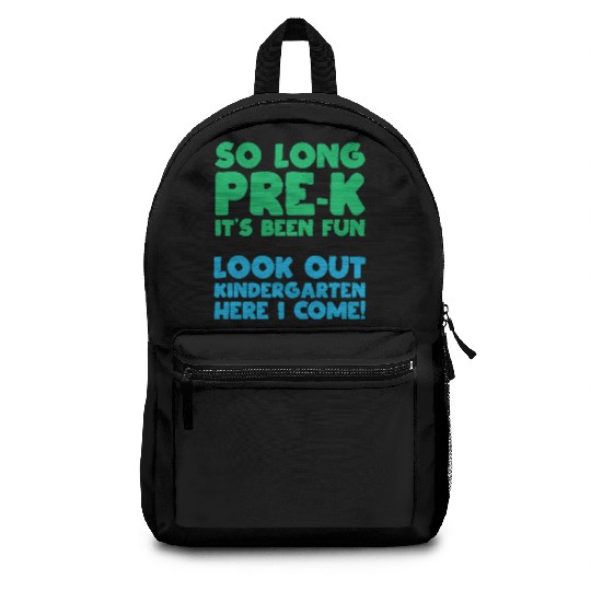 So Long Pre-K Preschooler Kindergarten Gift Idea Backpacks