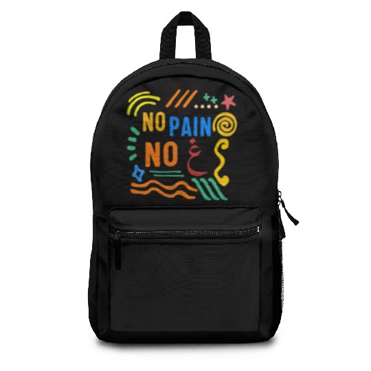 No Pain No Gain Backpacks, Adult Muslim Arabic