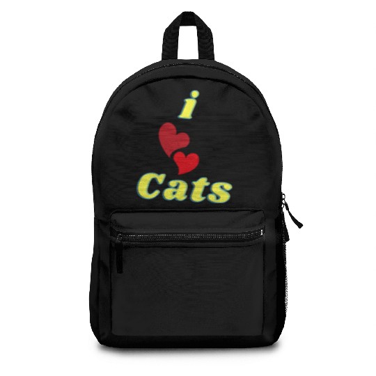 I love cats i love Backpacks