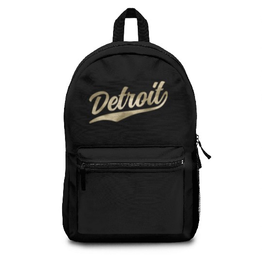 Detroit Michigan Cool Retro 1970S Vintage Backpacks