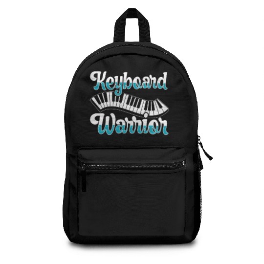 Keyboard Warrior Piano Musician Pianist Music Backpacks