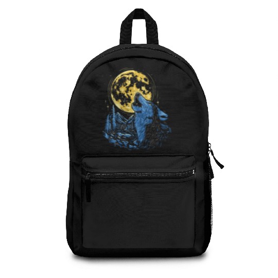 Wolf Moon Forest Wolves Nature Nature Liever Full Backpacks