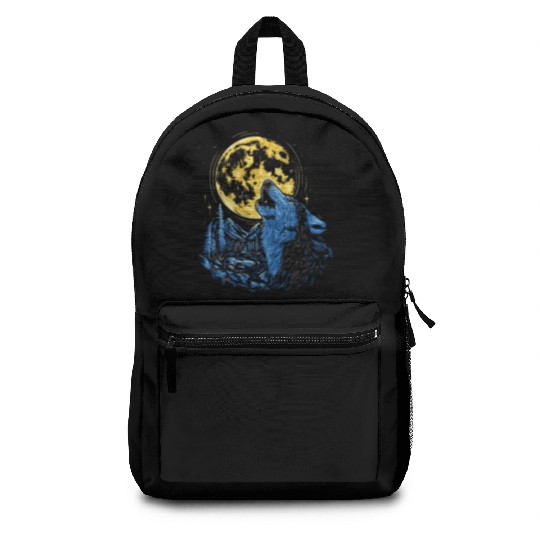 Wolf Moon Forest Wolves Nature Nature Liever Full Backpacks