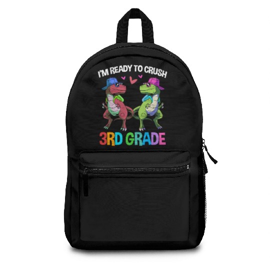 3rd Grade Dinosaur Back To School Third Grade Backpacks