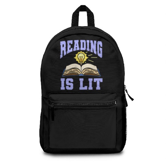 Reading Is Lit For Book Lover Backpacks